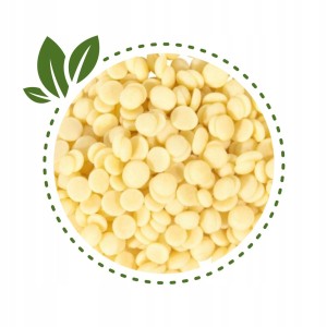 MASŁO KAKAOWE SPOŻYWCZE 1KG NATURALNE DROPSY DO WYPIEKÓW