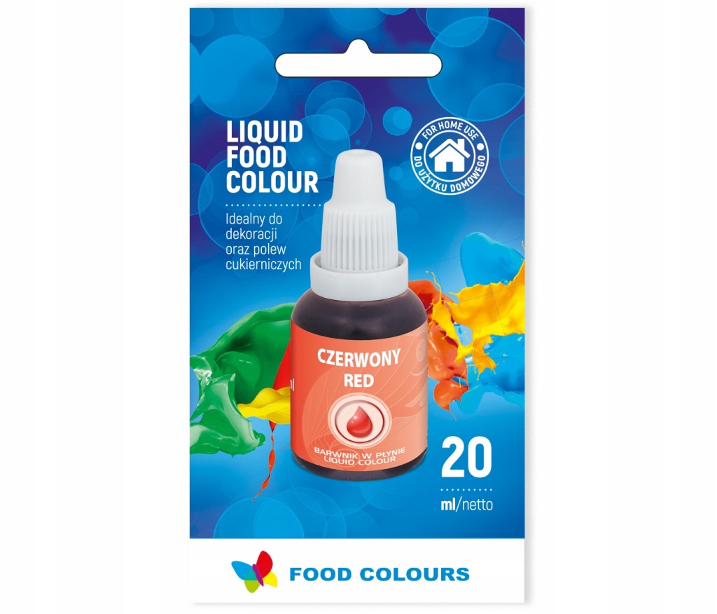 F.C.BARWNIK W PŁYNIE CZERWONY 20ml