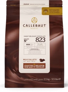 CZEKOLADA CALLEBAUT MLECZNA 823 2,5KG