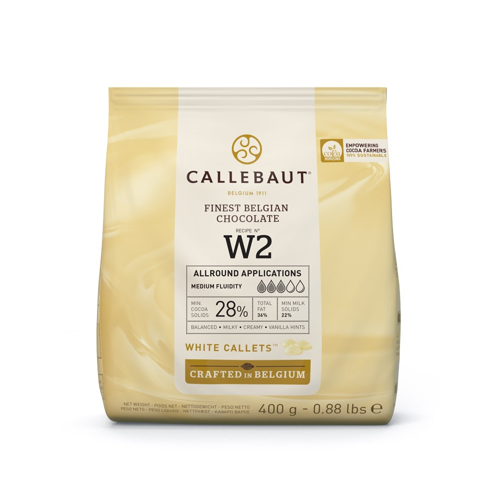 CZEKOLADA CALLEBAUT BIAŁA W2 0,4KG