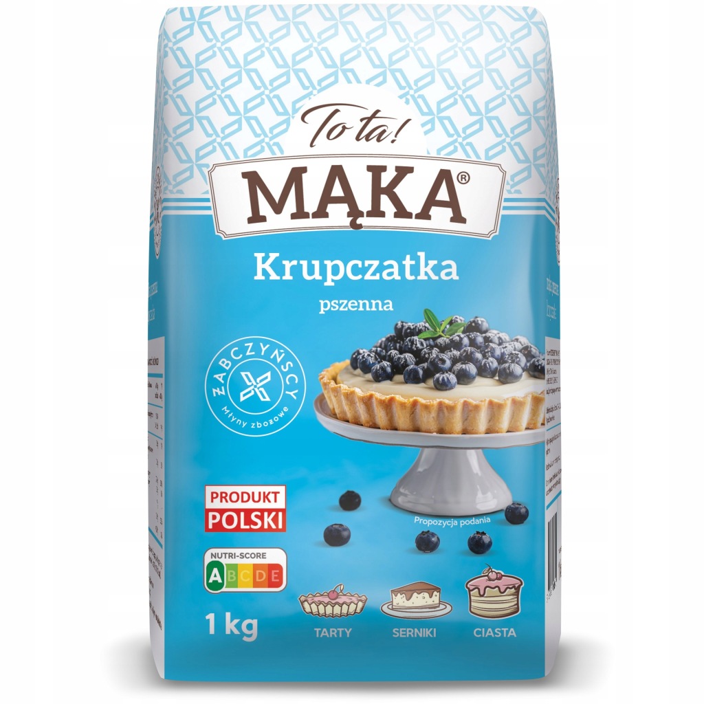 ToTa! Mąka pszenna krupczatka 1 kg Data: 31.01.2027
