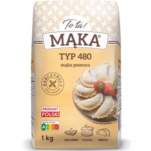 ToTa! Mąka pszenna typ 480 uniwersalna 1kg Data: 23.12.2026