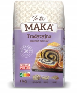 ToTa! Mąka pszenna tradycyjna typ 550 1kg Data: 10.01.2027