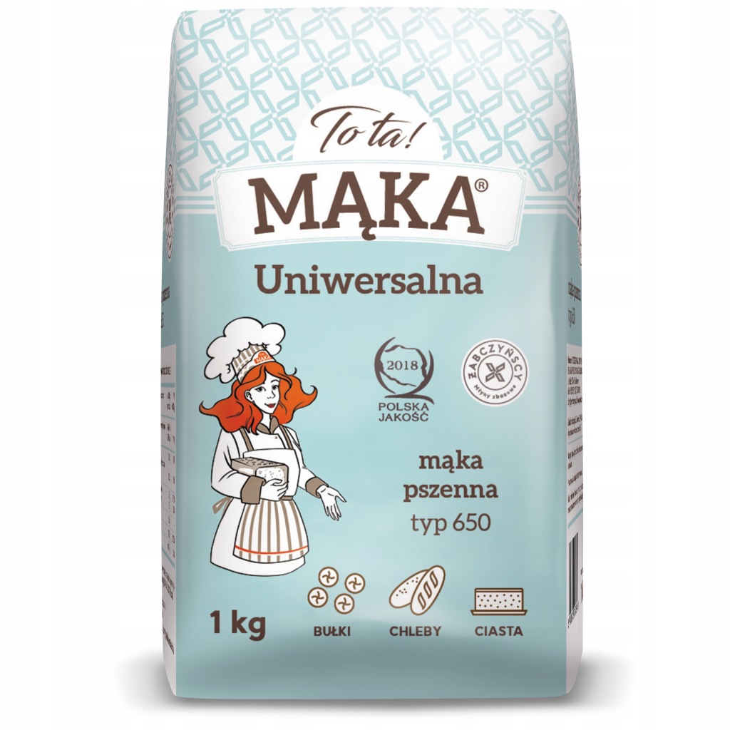 ToTa! Mąka pszenna uniwersalna typ 650 1 kg Data: 15.12.2026